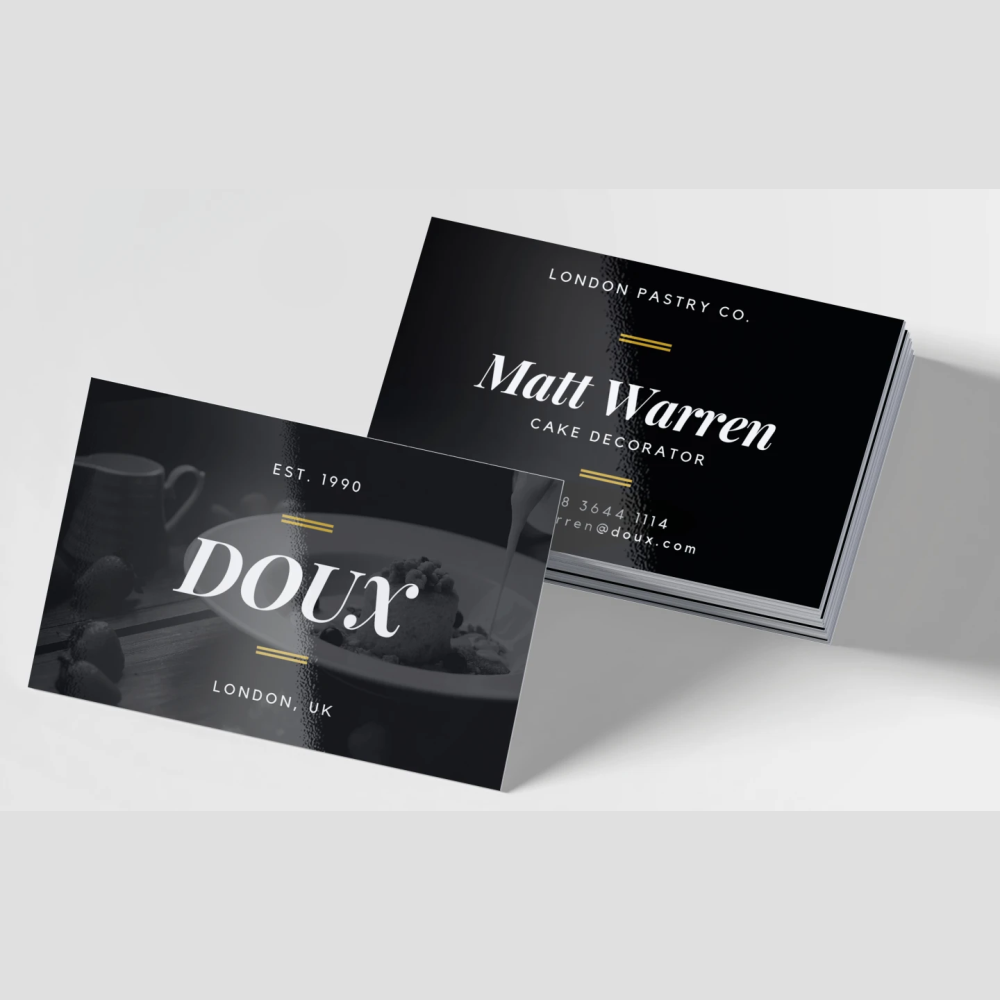 Business Card Glossy Laminated 400 GSM Standard Card